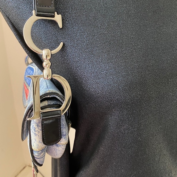 DIOR Limited Edition Speedway Denim Saddle Bag - Picture 12 of 17